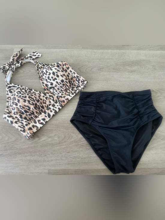 Tempt Me Other - NWOT Women’s Leopard/Black Tempt Me 2 Piece Swim Suit Size Medium